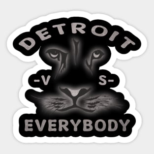 detroit vs everybody Sticker